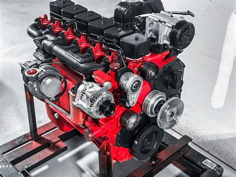 Engine sits on straight in engine bay. . Cummins 12 valve conversion kit